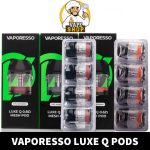 VAPORESSO Luxe Q Replacement Pod Cartridge 2ml & 3ml Pack of 4 in Dubai UAE