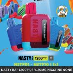 nasty bar 1200 puffs 20MG nicotine none rechargeable vape